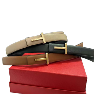 Nuevo Cinturón Casual Reversible de Piel de Vaca para Mujer con Hebilla de Aleación y 2.4 cm de Ancho para Jeans y Vestidos - Product Image 1