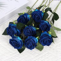 Mini roses artificielles en velours imitation perle-rose, très vendues, pour décoration murale de mariage, Saint-Valentin, arrangements floraux.