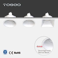 Lampu Plafon Rumah 86mm PC GU10 80mm Lubang Potong Downlight Tersembunyi
