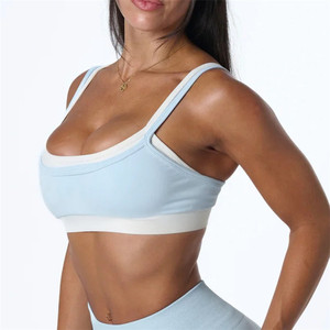 <span class=keywords><strong>Soutien</strong></span>-gorge de <span class=keywords><strong>sport</strong></span> respirant et rembourré pour femme, avec logo personnalisé, idéal pour la course et le yoga, coloris contrastés populaires - Product Image 5