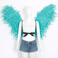 Ailes de danse Samba professionnelles en plumes, accessoires de costume de performance haut de gamme faits à la main avec des plumes véritables