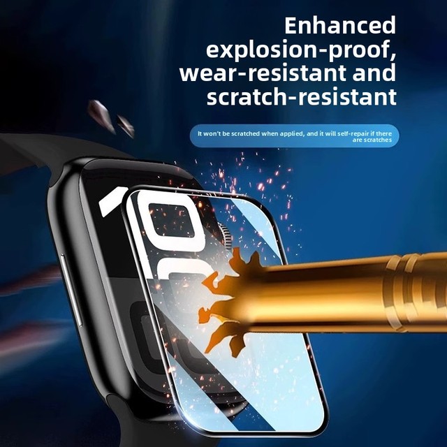Tempered Glass Composite Material Screen Protector Fingerprint Resistant HD for Watch Series S10 11 46mm/42mm
