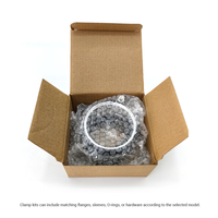 Ensemble de tuyaux d'échappement turbo en aluminium soudé à bande en V, modèle standard Winnow-intl, avec colliers de serrage HD pour refroidisseurs intermédiaires de turbo de voiture