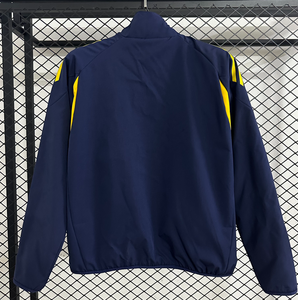 سترة واقية من الرياح للتدريب للبالغين بلون أزرق مخضر داكن، مقاومة للماء وصديقة للبيئة وتحمي من الأشعة فوق البنفسجية وقابلة للتنفس وخفيفة الوزن - Product Image 2