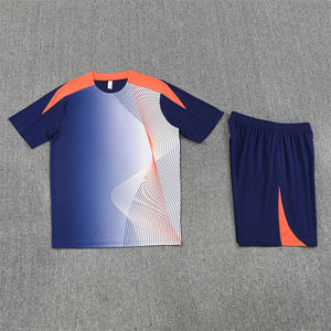 Sommer-Fußballuniform Kurzarm-Trainingsanzug Trikot 25/26 Barcelona Atmungsaktives Polyester Schnelltrocknend Rundhals Unisex - Product Image 5
