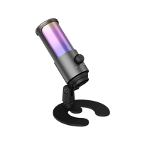Microphone USB avec lumière RVB pour PC ou téléphone pour Tiktok,Youtube,facebook