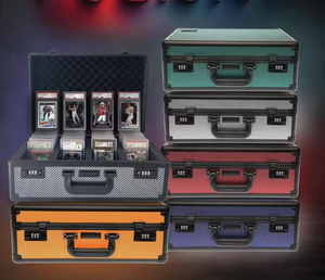 Boîte de rangement pour cartes gradées 4 rangées 160+ - Étui en fibre de carbone - Product Image 1