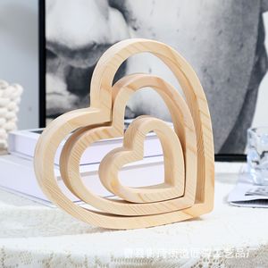 Wooden Star Ornament <b>Solid</b> <b>Wood</b> Geometric <b>Desk</b> Decor Minimalist Design For Living Room Christmas Decoration - Product Image 2