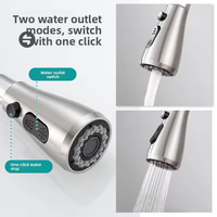 Vente directe d'usine, robinet de cuisine moderne en acier inoxydable 304, mitigeur d'eau pour hôtel