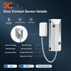 Sensore WiFi per Porte e Finestre con Interruttore a Reed, Allarme Magnetico Intelligente con Avvisi <span class=keywords><strong>App</strong></span>, Sensore di Posizione Magnetico - Product Image 2