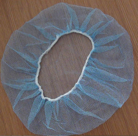 Redes de nailon para el pelo, red desechable para el pelo, gorro bouffant no tejido, cofas para seguridad alimentaria