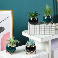 Pot de fleurs en porcelaine de luxe, design carré, auto-arrosant, écologique, léger, avec trou de drainage, pour la maison, le jardin, le bureau