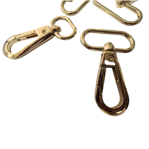 Kait jepret putar gesper logam untuk kulit, aksesori perangkat keras kerah anjing, kait klip untuk tali tas dompet - Product Image 2