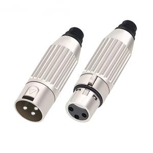 Yüksek kaliteli 3-Pin Metal XLR konektörü erkek kadın mikrofon fiş adaptörü konektörü - Product Image 1