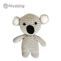 Mini Poupées Animaux Sauvages en Crochet Amigurumi Faites Main, Jouets Rembourrés en Coton PP, Animaux en Peluche Debout pour Bébés Certifiés CE CPC