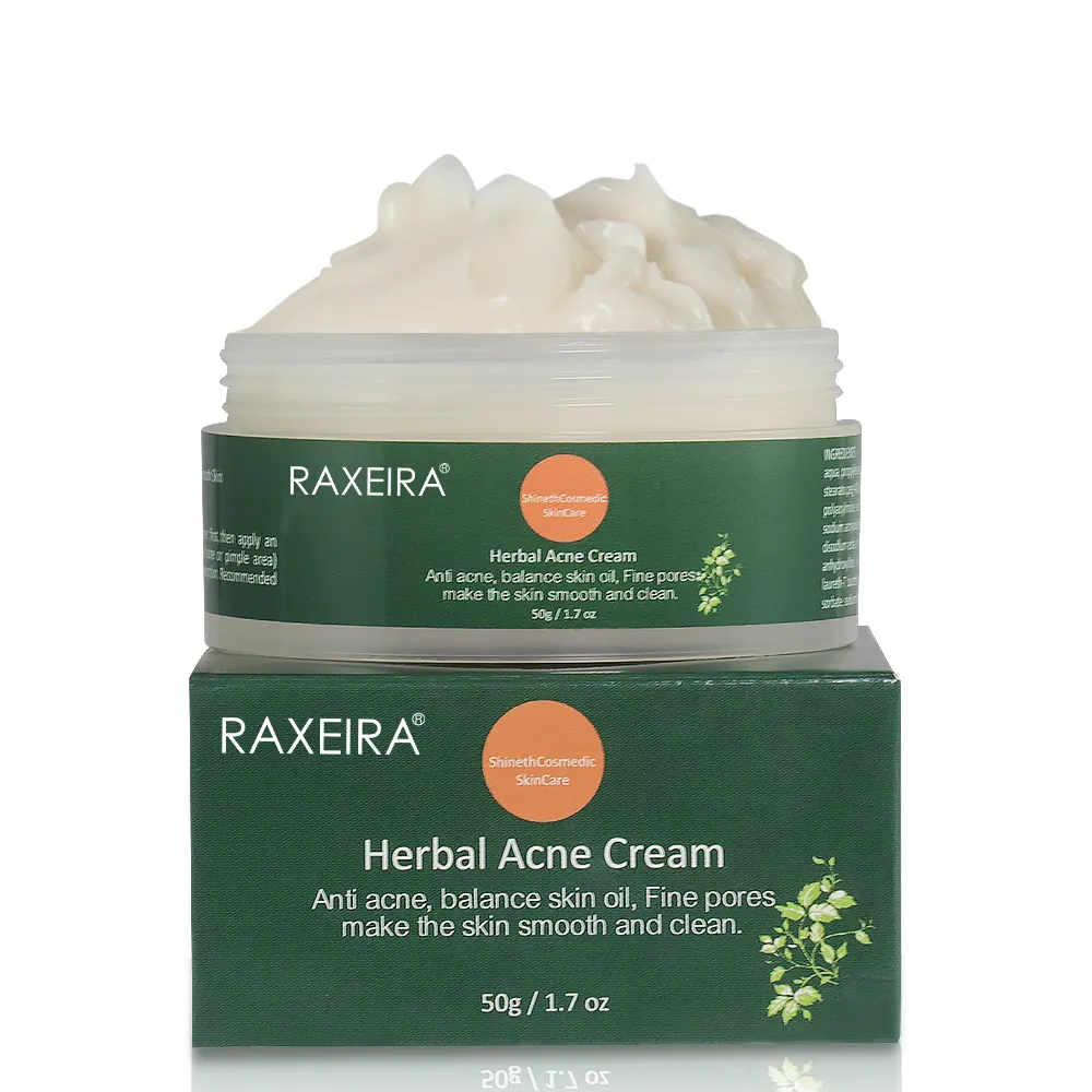 Custom Logo Natural Ingredients Herbal Acne Removal Cream Face Pimple Repair Private Label Acne Treatment Cream