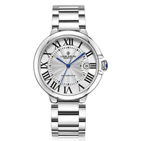 Montre mécanique automatique pour homme et femme OEM, bracelet en cuir, montre décontractée et professionnelle, étanche 3BAR, montre-bracelet pour couple