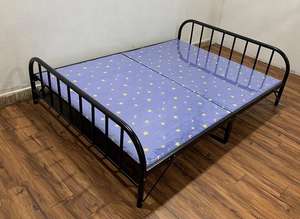 Werksverkauf Stahl möbel Starker Rahmen Optionale Größe Faltbares Metall bett Metallrahmen bett Einzel bett rahmen Metall - Product Image 5