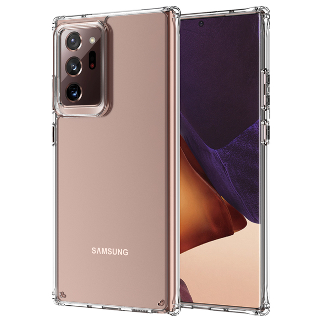 For Samsung Galaxy Note 20/Note 20 Ultra S20/S20 Plus/S20 Ultra S10 1.5mm Four Corners Shockproof Clear TPU Cell Phone Case