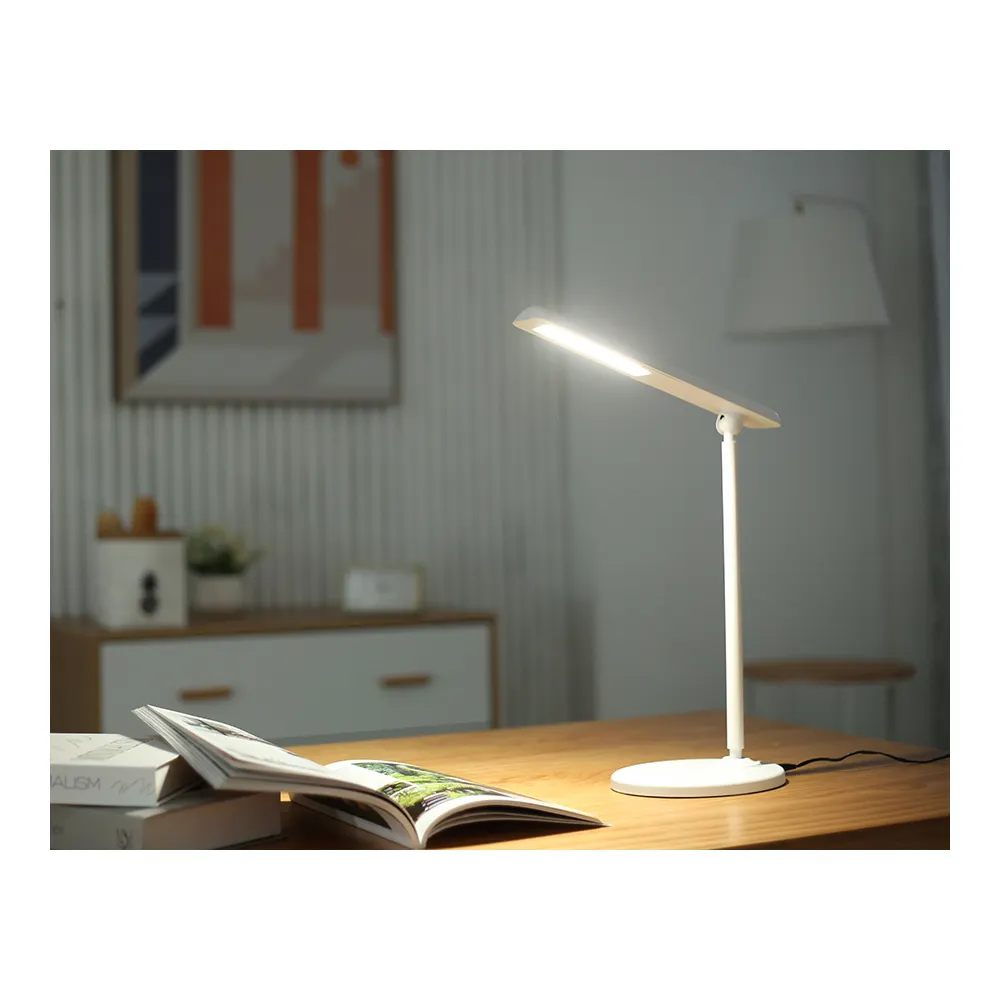 Three levels dimmable ABS Iron led eye desk lamp book reading light lamp to reading