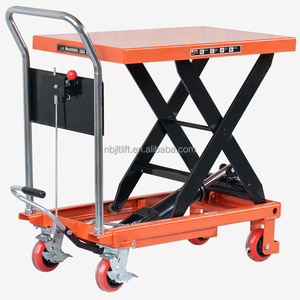 Plataforma Elevadora Manual de Tijera Simple PT300B JT300B 300KG 0.9M, Plataforma Móvil Hidráulica de Elevación 815x500mm - Product Image 1