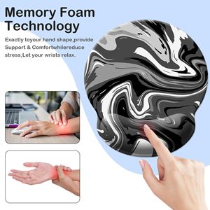 Tapis de <span class=keywords><strong>souris</strong></span> de jeu ergonomique Mousse à mémoire de forme Massage Renflement Poignet <span class=keywords><strong>Support</strong></span> Canal carpien Soulagement de la douleur Matériau en caoutchouc Repose-poignet <span class=keywords><strong>Souris</strong></span> - Product Image 2