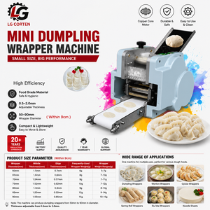 Machine professionnelle pour la fabrication de peaux d'empanadas, machine à raviolis - Product Image 6