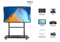 Большой ЖК-экран 86 98 дюймов 4K 3840x2160 Android Smart TV Whiteboard дисплей для образовательных встреч интерактивная сенсорная панель