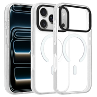 Coque de téléphone magnétique transparente en acrylique pour iPhone 18 Pro Max, protection intégrale antichoc pour iPhone 17, coque de téléphone personnalisée