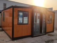Maison modulaire préfabriquée extensible à double aile à déploiement rapide de 20 pieds, 2 chambres, résidence complète type « Granny Flat »