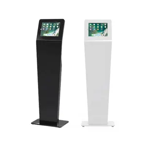 Supermarket Secure Floor Kiosk Tablet Display Stand For Ipad