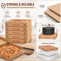 Boîtes à pizza de qualité alimentaire, impression de logo personnalisée, carton ondulé, emballage de luxe à emporter, boîte à pizza en papier kraft