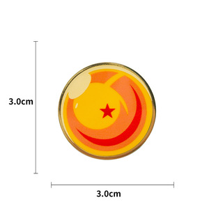 7 nouveau Design haute qualité Anime <span class=keywords><strong>DBZ</strong></span> Son Goku cloisonné peint alliage broches broches métal artisanat avec carte dans le paquet de sac OPP - Product Image 6