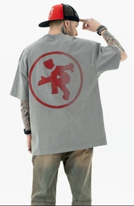 2024 O-Cổ Người Đàn Ông Củ<span class=keywords><strong>a</strong></span> 100% Cotton T-Shirt Tùy Chỉnh In Kỹ Thuật Số Thiết Kế Mới Giản Dị Tập Thể Dục 240 Gram Trọng Lượng Vải Dệt Kim - Product Image 3