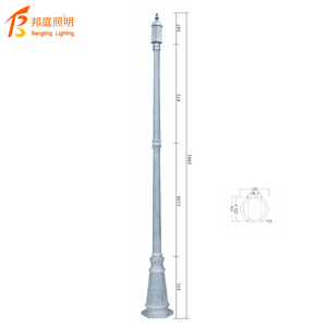 Lampadaire extérieur en aluminium moulé, résistant à l'eau, durable, avec revêtement en poudre, éclairage LED pour jardin - Product Image 1