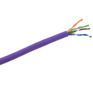 <span class=keywords><strong>สาย</strong></span>เคเบิลอินเทอร์เน็ตอีเธอร์เน็ต Cat5e UTP RJ45คอมพิวเตอร์สายทองแดงแข็ง<span class=keywords><strong>สาย</strong></span>24AWG/0.51มม. ควันต่ำ lszh/lsoh สีม่วง1000ft - Product Image 3
