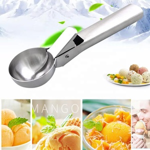 Cuchara de helado de acero inoxidable, herramienta de Metal ecológica con diseño de bola de cuchara de sandía de fruta para uso doméstico - Product Image 3