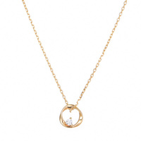 Collier minimaliste en argent sterling 925 avec pendentif en zircon en forme de boucle Möbius pour un usage quotidien