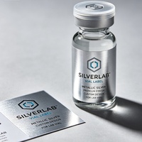 Étiquette autocollante personnalisée 3ml 5ml 10ml, étiquette adhésive imperméable en vinyle pour flacon de peptide liquide avec boîte complète et autocollant