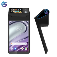 TPV Móvil Android Robusto con Doble Pantalla, Impresora Térmica de 80mm, Batería Extraíble, OEM/ODM para Food Trucks y Vendedores Ambulantes