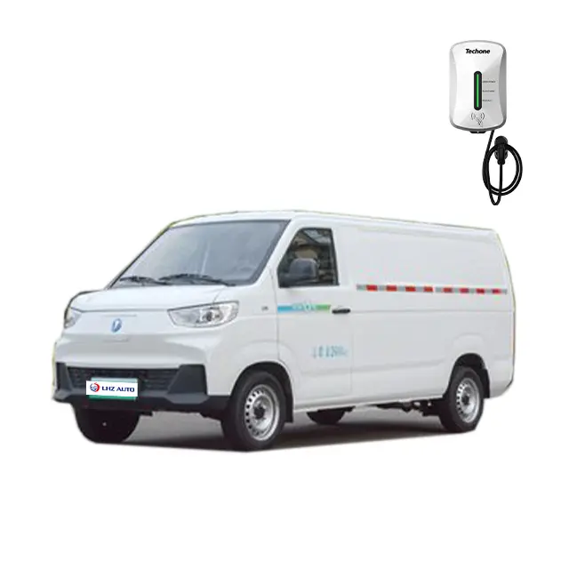 Low cost electric van 290 kilometers FEIDI Auto U6 2-seater electric van used truck white stock 6 cubic meters loading space