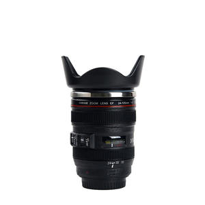 Giá Rẻ 400Ml Xách Tay Thép Không Gỉ Cách Điện Phích Xe Cốc Cốc Đôi Tường Chân Không Du Lịch <span class=keywords><strong>Cameral</strong></span> Ống Kính Cà Phê Cốc Cốc - Product Image 1