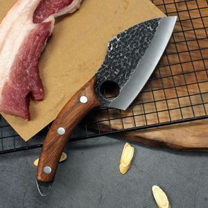 <span class=keywords><strong>Cuchillo</strong></span> Vikingo <span class=keywords><strong>para</strong></span> Rebanar, Diseño de Martillo Negro, Acero Inoxidable, <span class=keywords><strong>para</strong></span> Cocina, con Mango de Madera de Palisandro - Product Image 3