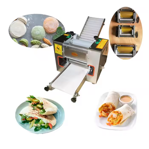 2-Changeable Mould Stainless Steel Motor High Capacity Multifunctional Tortilla Roti <b>Dumpling</b> Skin Wrapper Making <b>Machine</b> - Product Image 1