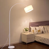 Lampadaire à LED Morden à LED réglable pour salon, lampe suspendue à distance décorative, avec socle en marbre