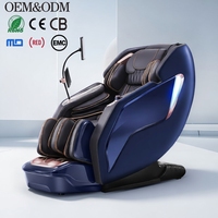 OEM Toptan Satış Çift 4D Masaj Koltuğu Sıfır Yerçekimi Tay Germe Tam Vücut Hava Yastıklı Yatar Koltuk Isıtma Özellikli Bluetooth AI Ses Kontrolü ile