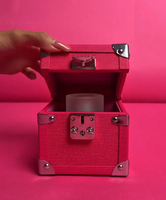 Boîte d'emballage rigide personnalisée avec logo Snap Lock pour parfum solide, coffret en cuir, flacon de parfum de luxe 10ml 30ml 50ml, étui d'échantillon