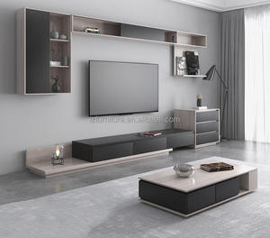 เฟอร์นิเจอร์ห้องนั่งเล่นสไตล์ใหม่ขายส่ง ตู้วางทีวีทันสมัย โต๊ะกาแฟ - Product Image 1