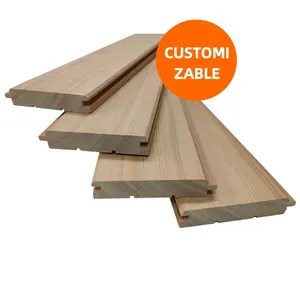 Multi-Function Real Wood Decora Wall Panel Tongue And Groove Wood Siding Para Teto