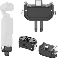 Base di Ricarica USB Type-C AMagisn per Osmo Pocket 4/3, Supporto in Acciaio Inox, Cavo a 2 Poli 1/4", Pad Antivibrazione in Silicone